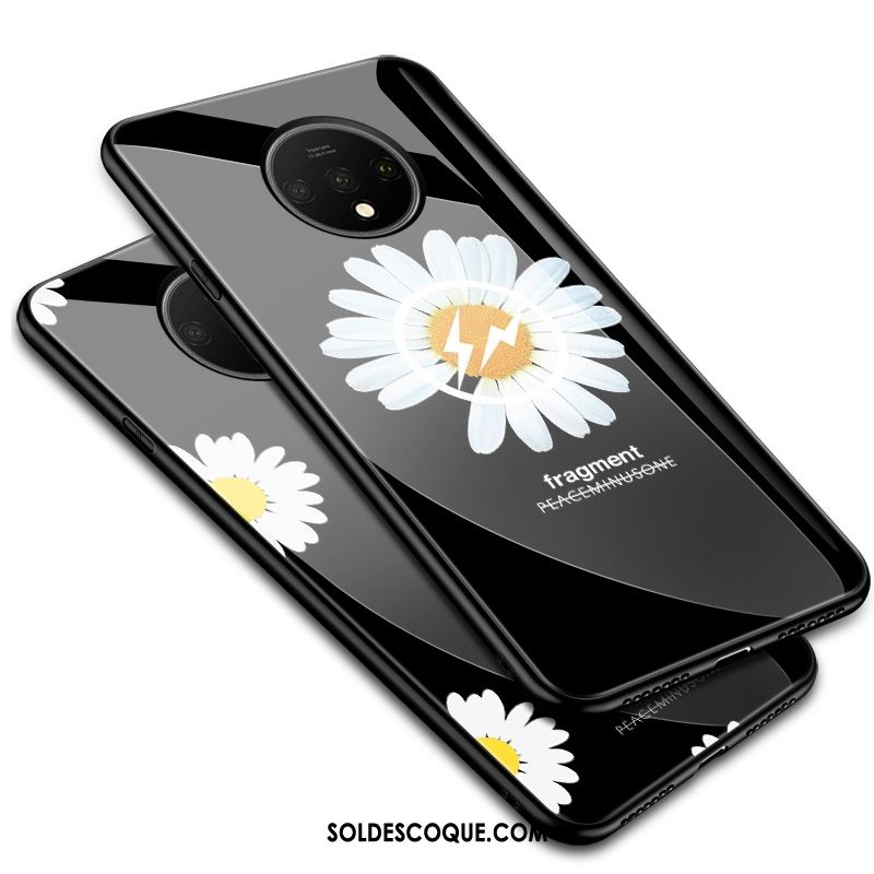 Coque Oneplus 7t Créatif Petite Marguerite Incassable Protection Verre Pas Cher