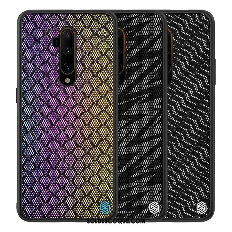 Coque Oneplus 7t Pro Fluide Doux Téléphone Portable Protection Étui Noir Pas Cher