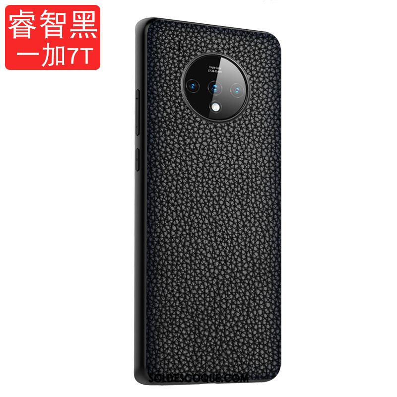 Coque Oneplus 7t Téléphone Portable Incassable Protection Noir Membrane Soldes