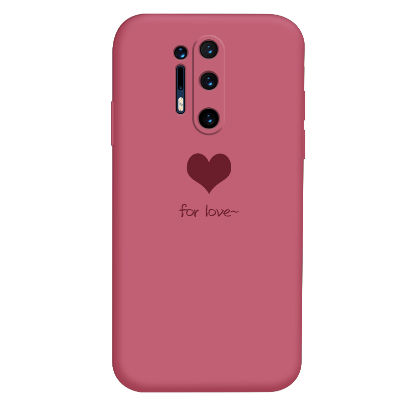 Coque Oneplus 8 Pro Net Rouge Incassable Étui Silicone Fluide Doux En Vente