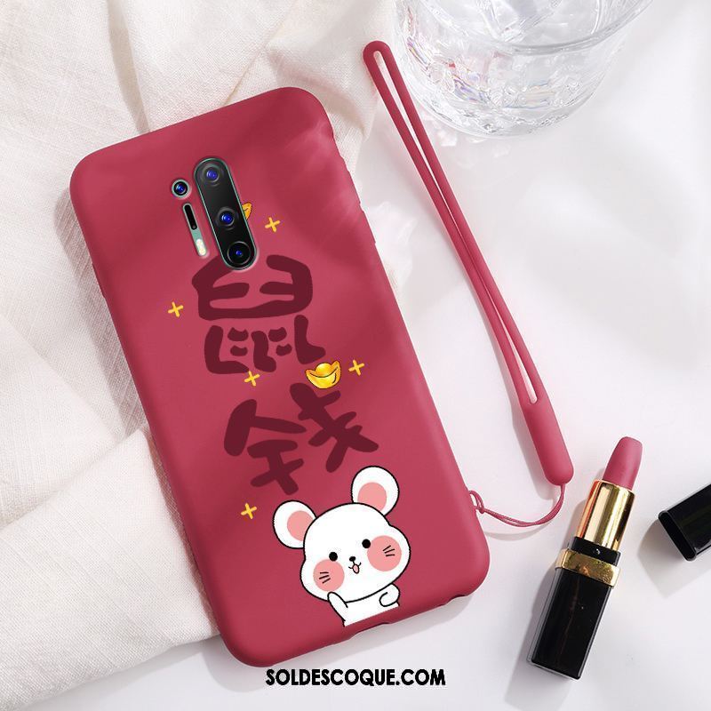 Coque Oneplus 8 Pro Étui Net Rouge Incassable Amoureux Créatif Soldes