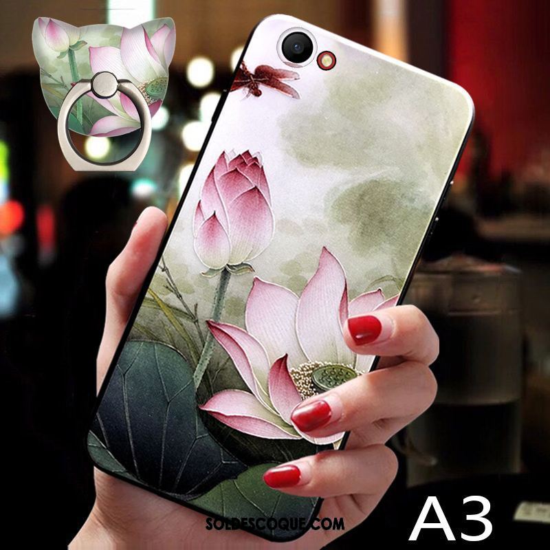 Coque Oppo A3 Tendance Protection Vert Incassable Silicone Soldes