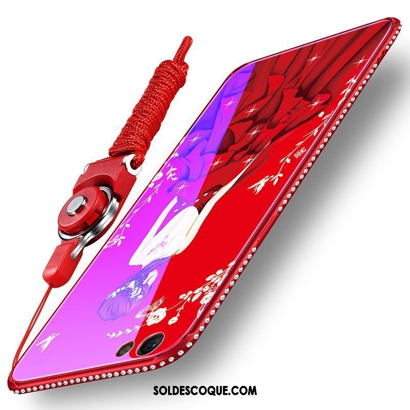 Coque Oppo A3 Étui Rouge Tendance Téléphone Portable Verre Pas Cher