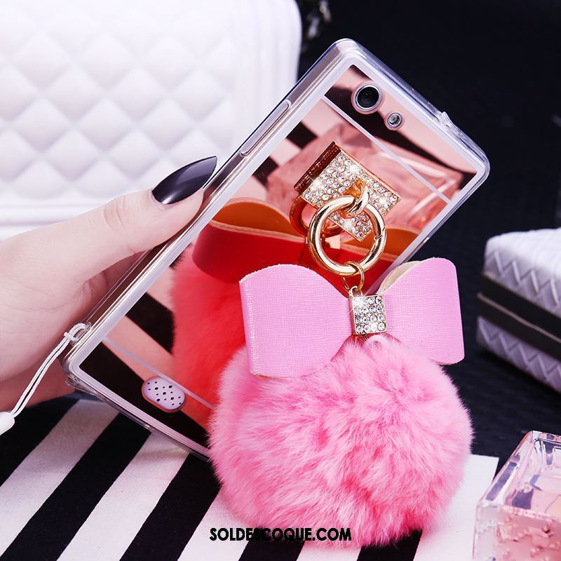 Coque Oppo A31 Fluide Doux Téléphone Portable Miroir Silicone Rose En Ligne