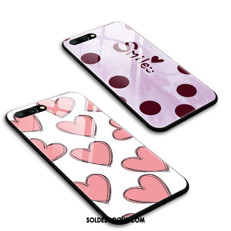 Coque Oppo A3s Amour Simple Violet Tout Compris Personnalité Pas Cher