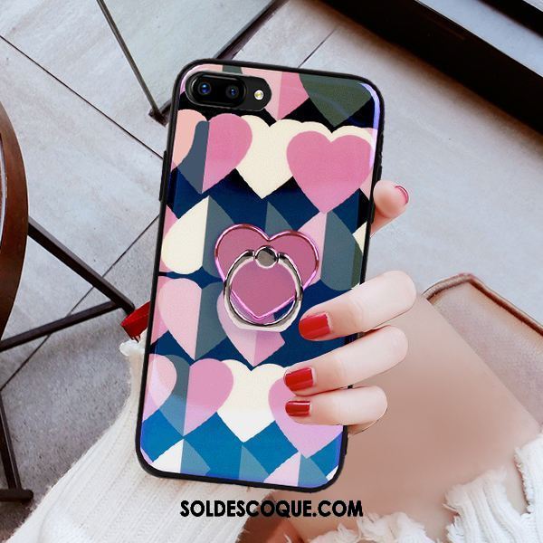 Coque Oppo A3s Incassable Personnalité Téléphone Portable Rose Silicone Pas Cher