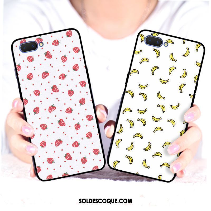 Coque Oppo A3s Incassable Silicone Simple Fruit Tendance Pas Cher