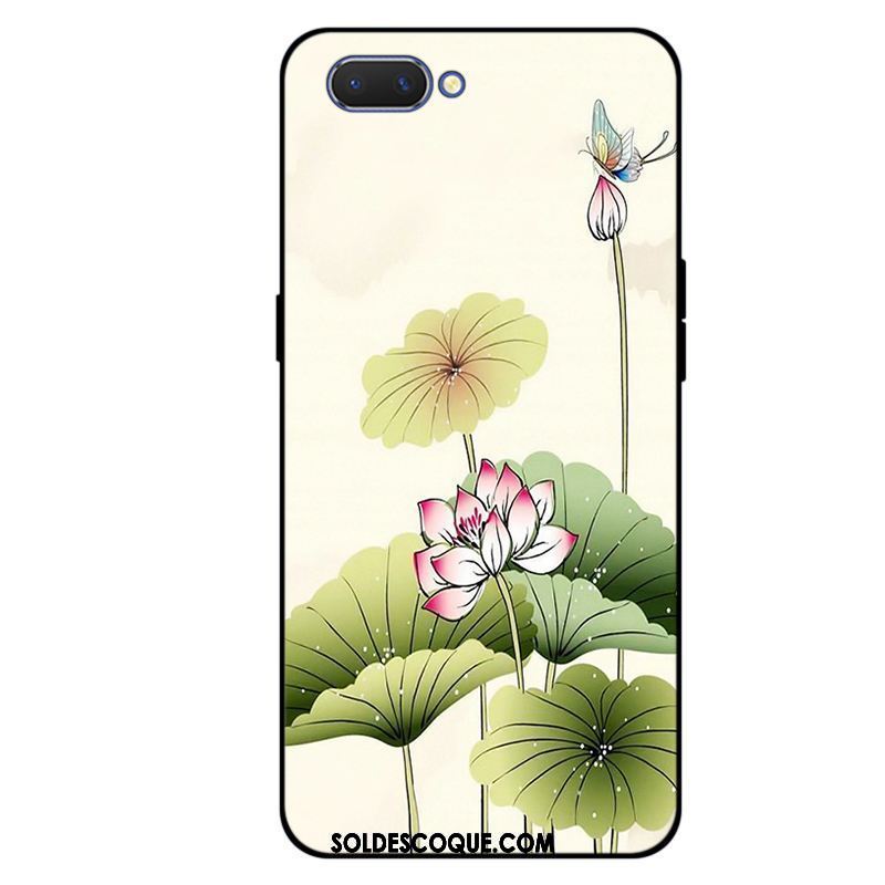 Coque Oppo A3s Simple Tout Compris Fluide Doux Incassable Silicone En Vente