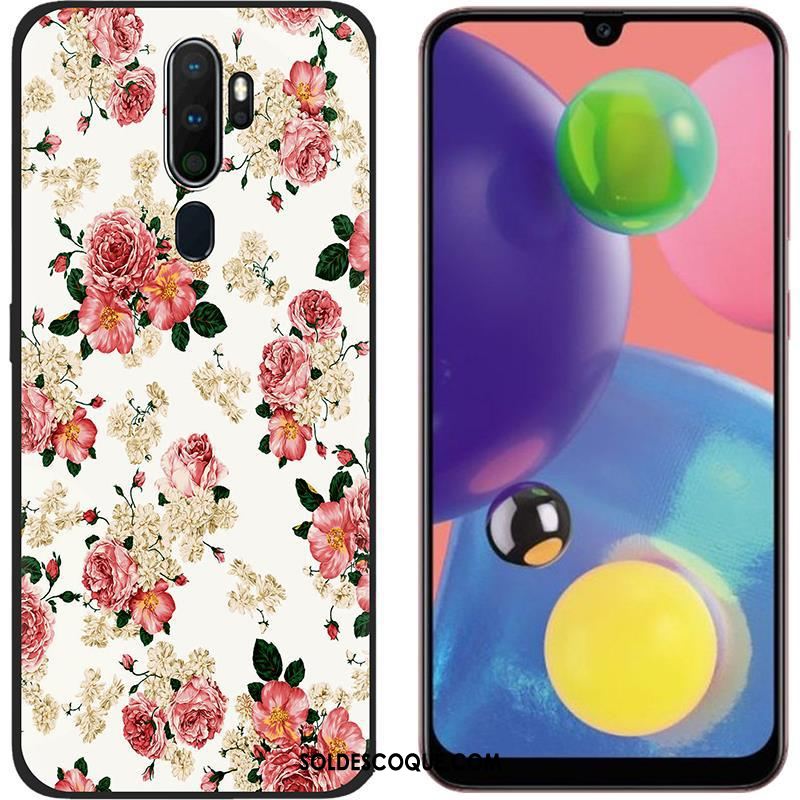 Coque Oppo A5 2020 Blanc Délavé En Daim Chaud Tendance Téléphone Portable En Vente