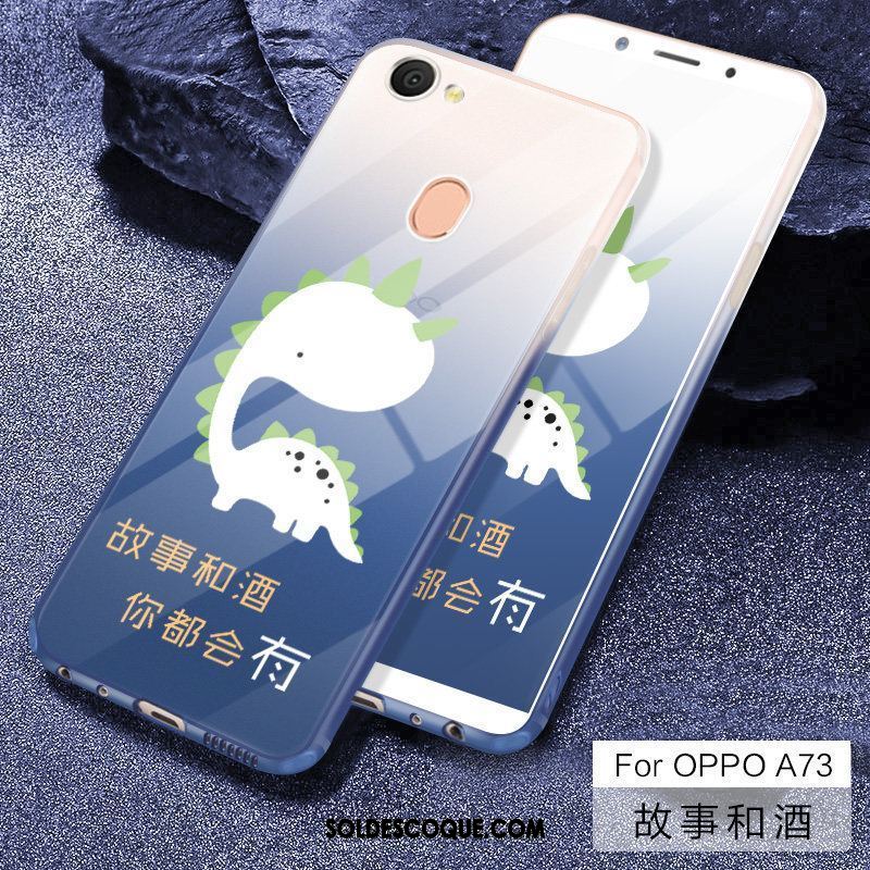 Coque Oppo A73 Fluide Doux Couvercle Arrière Petit Protection Charmant En Ligne