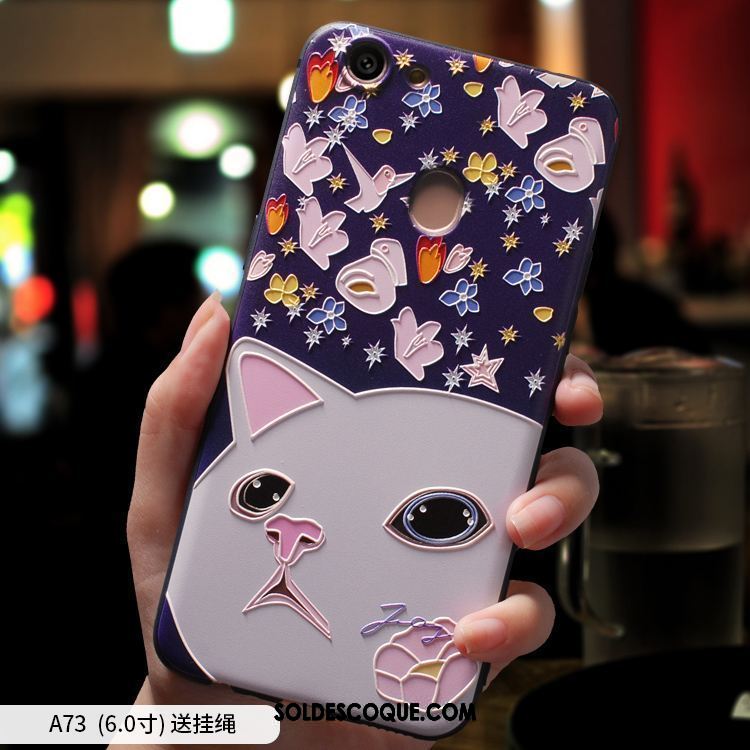 Coque Oppo A73 Silicone Téléphone Portable Incassable Dessin Animé Fluide Doux Pas Cher