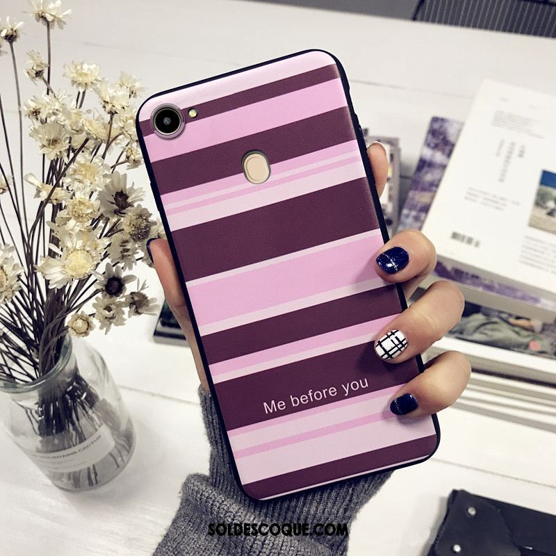 Coque Oppo A73 Tendance Violet Fluide Doux Téléphone Portable Créatif En Vente