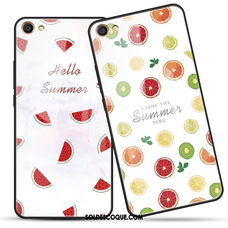 Coque Oppo A83 Fruit Fluide Doux Verre Silicone Tout Compris Housse France