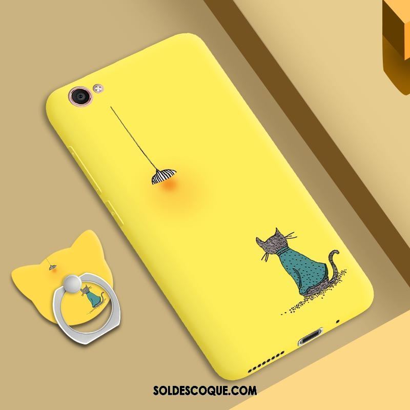 Coque Oppo A83 Téléphone Portable Jaune Fluide Doux Incassable Support France