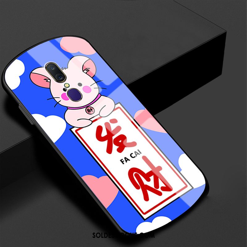 Coque Oppo A9 2020 Rat Rouge Protection Tempérer Verre France