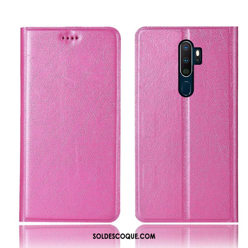 Coque Oppo A9 2020 Étui En Cuir Téléphone Portable Protection Soie Tout Compris Soldes