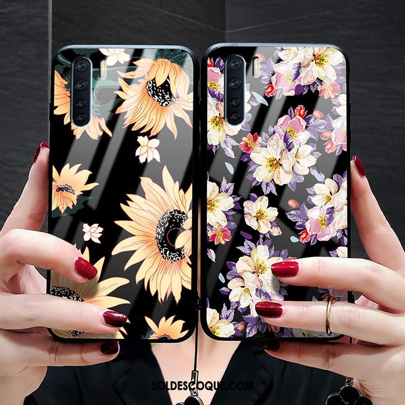 Coque Oppo A91 Incassable Silicone Tournesol Verre Personnalité En Ligne