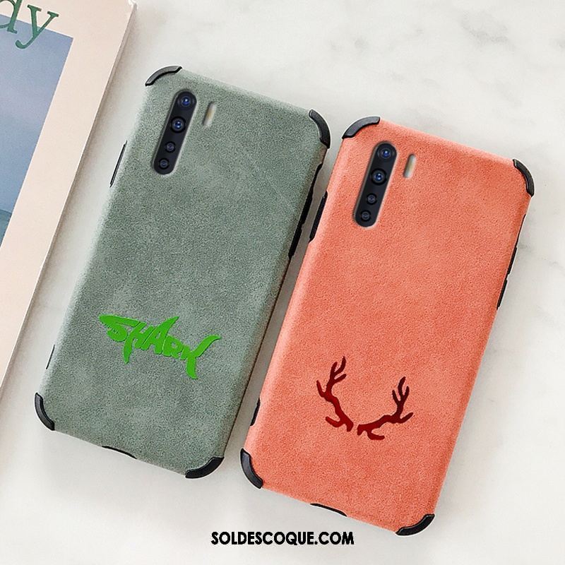 Coque Oppo A91 Simple Mode Peluche Silicone Incassable En Ligne