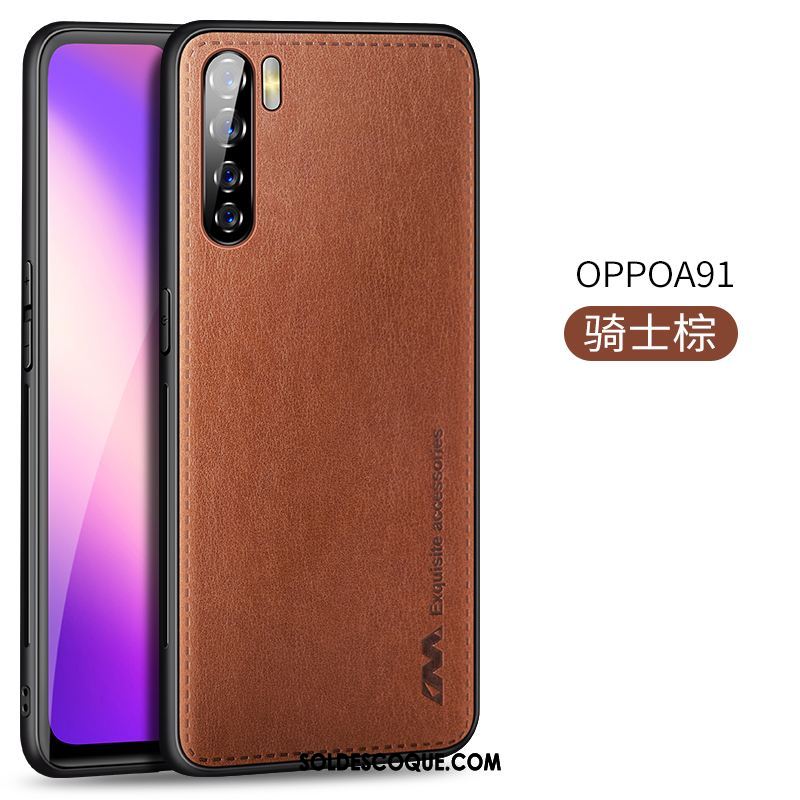 Coque Oppo A91 Étui Silicone Très Mince Magnétisme Simple Pas Cher