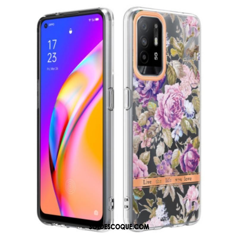 Coque Oppo A94 5G Fleurs Begonia