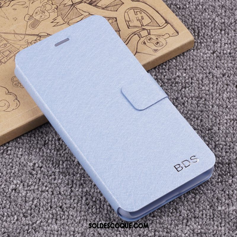 Coque Oppo Ax5 Délavé En Daim Très Mince Protection Bleu Étui En Ligne