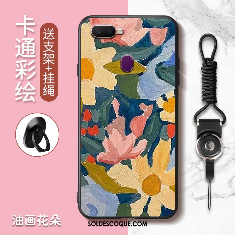 Coque Oppo Ax7 Amoureux Peinture Vert Téléphone Portable Charmant Soldes