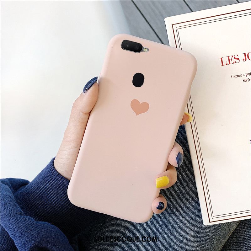 Coque Oppo Ax7 Rose Couleur Unie Charmant Téléphone Portable Amoureux En Vente