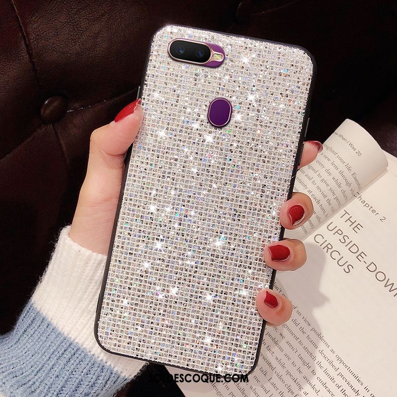 Coque Oppo Ax7 Téléphone Portable Étui Luxe Strass Rose En Ligne