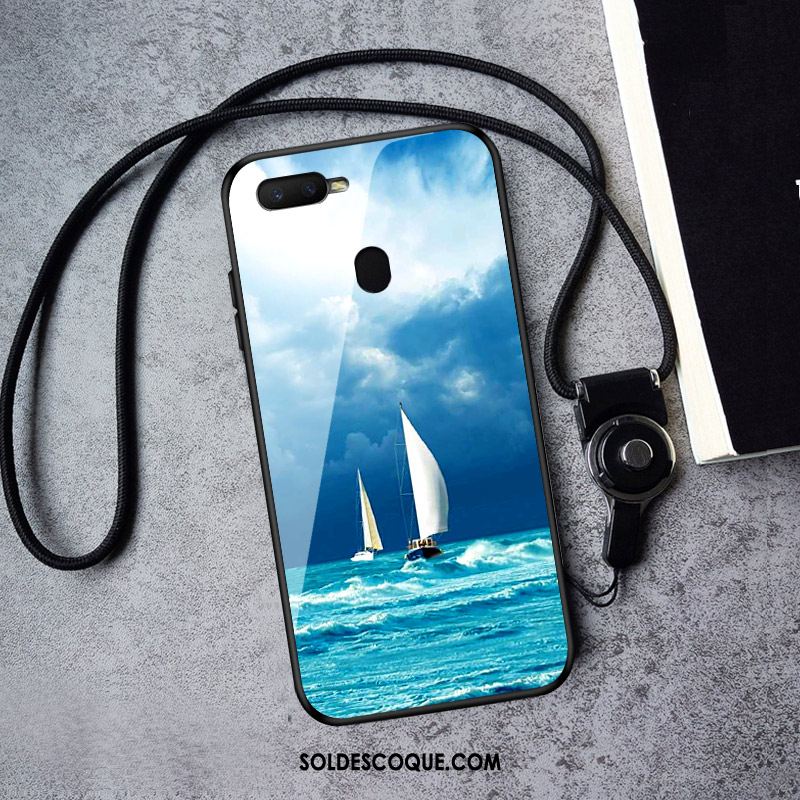 Coque Oppo Ax7 Verre Tendance Mode Créatif Étui France