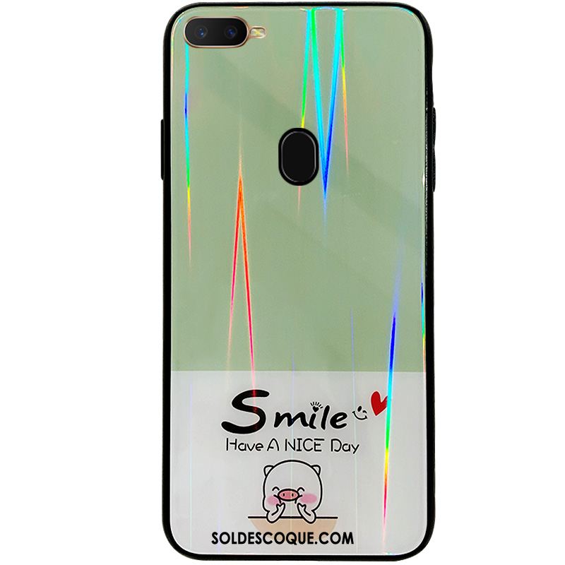 Coque Oppo Ax7 Vert Incassable Dessin Animé Téléphone Portable Charmant Pas Cher