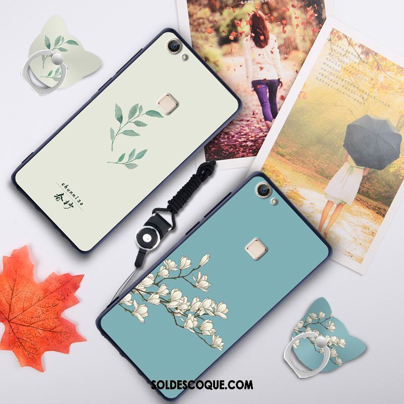Coque Oppo F5 Téléphone Portable Vert Style Chinois Fluide Doux Ornements Suspendus Pas Cher