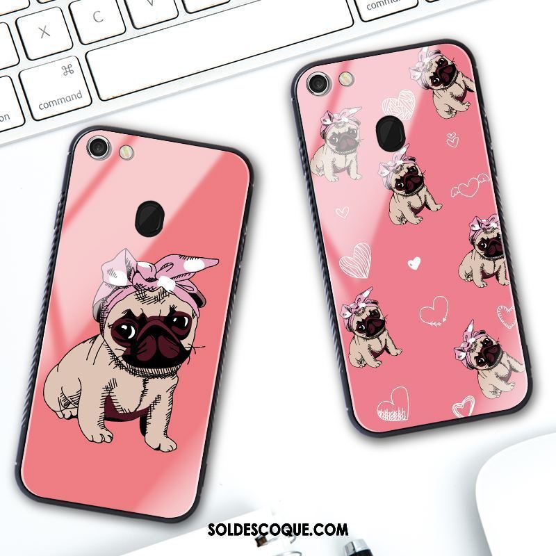 Coque Oppo F5 Verre Incassable Personnalité Papillon Chiens Pas Cher