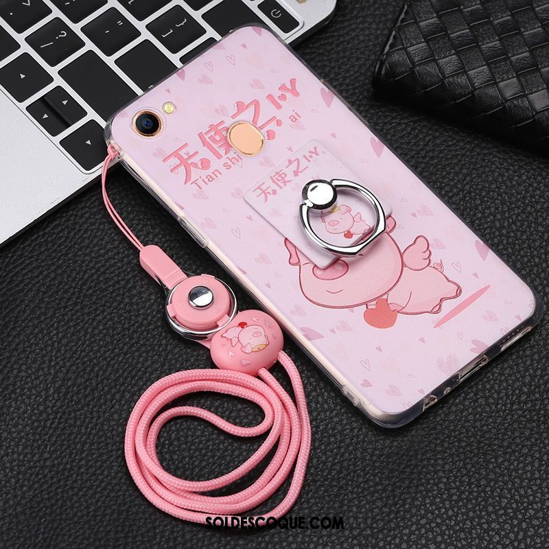 Coque Oppo F7 Téléphone Portable Rose Tempérer Dessin Animé Ornements Suspendus France