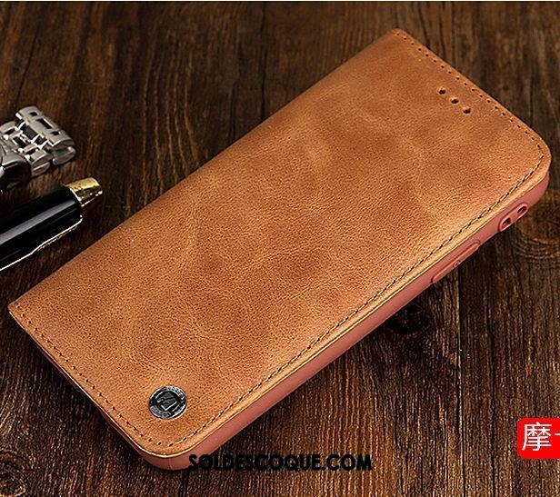 Coque Oppo F9 Starry Étui Cuir Véritable Étui En Cuir Carte Incassable Pas Cher