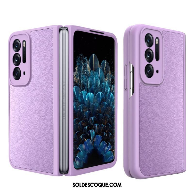 Coque Oppo Find N Style Cuir Litchi avec Protecteur Écran