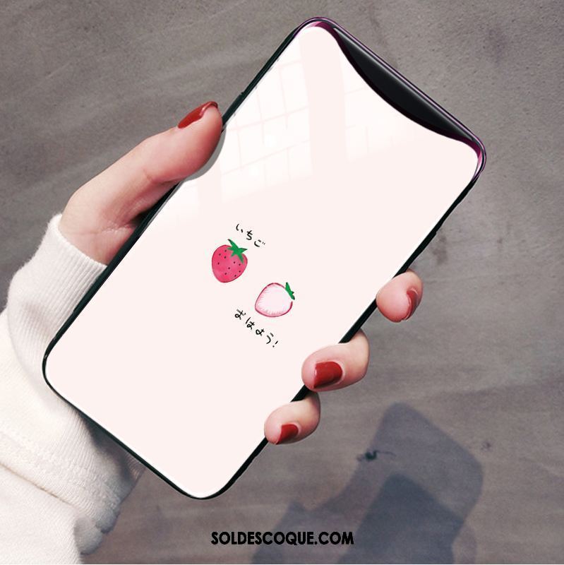 Coque Oppo Find X Miroir Verre Trempé Protection Téléphone Portable Ornements Suspendus Soldes