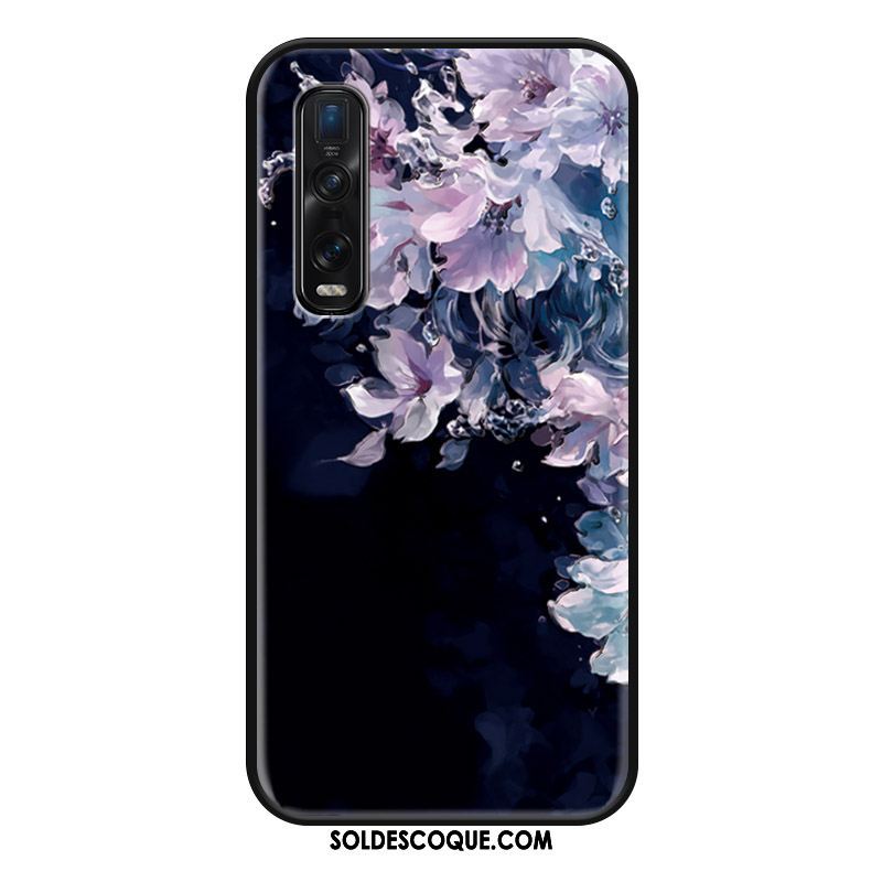 Coque Oppo Find X2 Pro Protection Téléphone Portable Étui Délavé En Daim Créatif Housse En Ligne