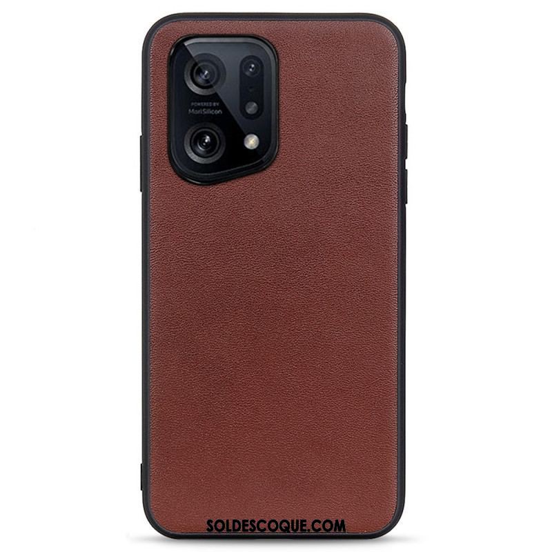 Coque Oppo Find X5 Cuir