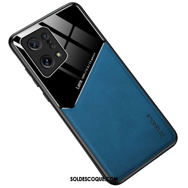 Coque Oppo Find X5 Simili Cuir Haut de Gamme