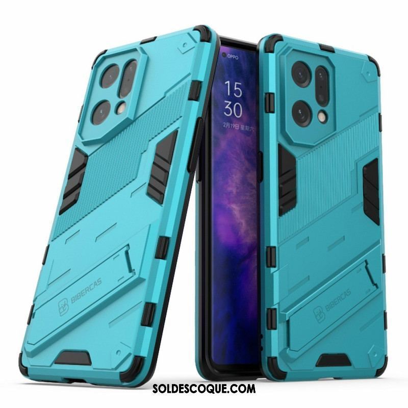 Coque Oppo Find X5 Support Amovible Deux Positions Mains Libres