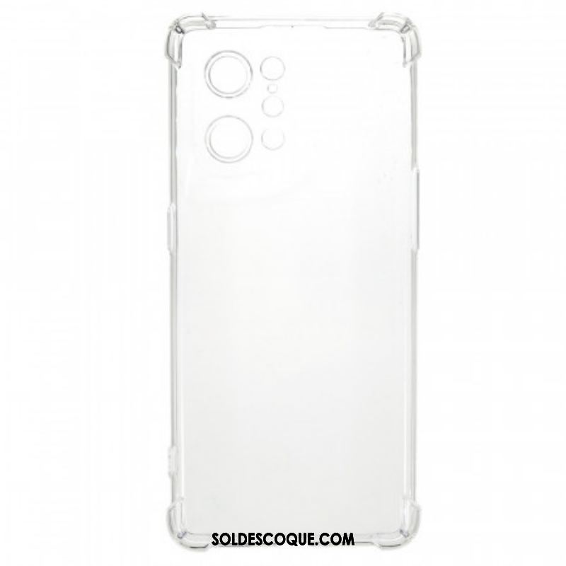 Coque Oppo Find X5 Transparente Coins Renforcés