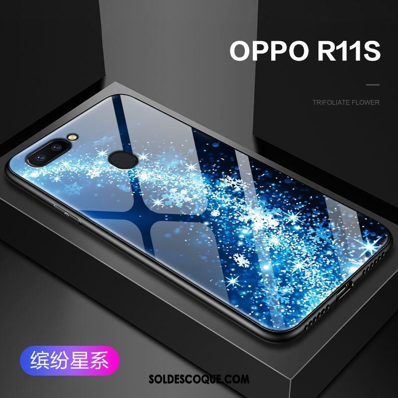 Coque Oppo R11s Tout Compris Fleur Incassable Protection Bleu En Vente