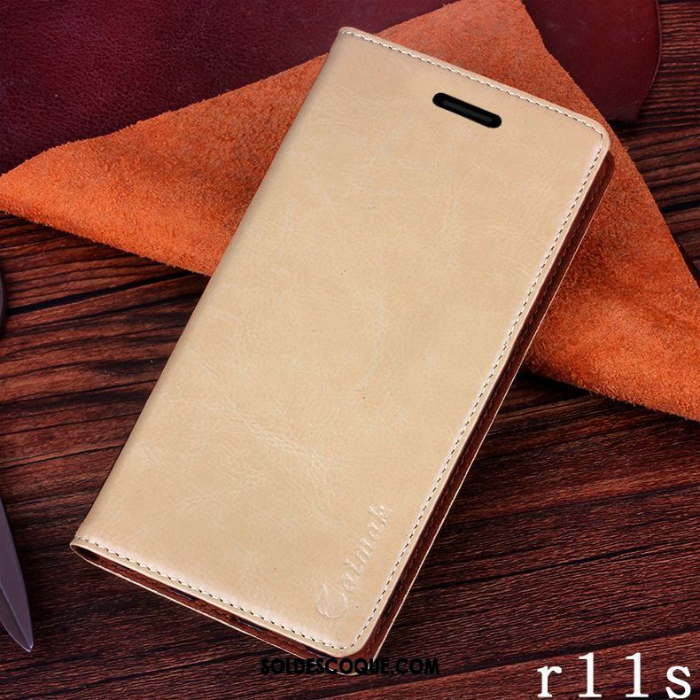 Coque Oppo R11s Téléphone Portable Incassable Étui Étui En Cuir Business En Vente