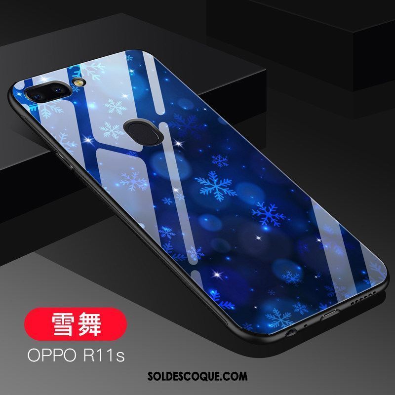 Coque Oppo R11s Verre Fluide Doux Tendance Téléphone Portable Cool Pas Cher