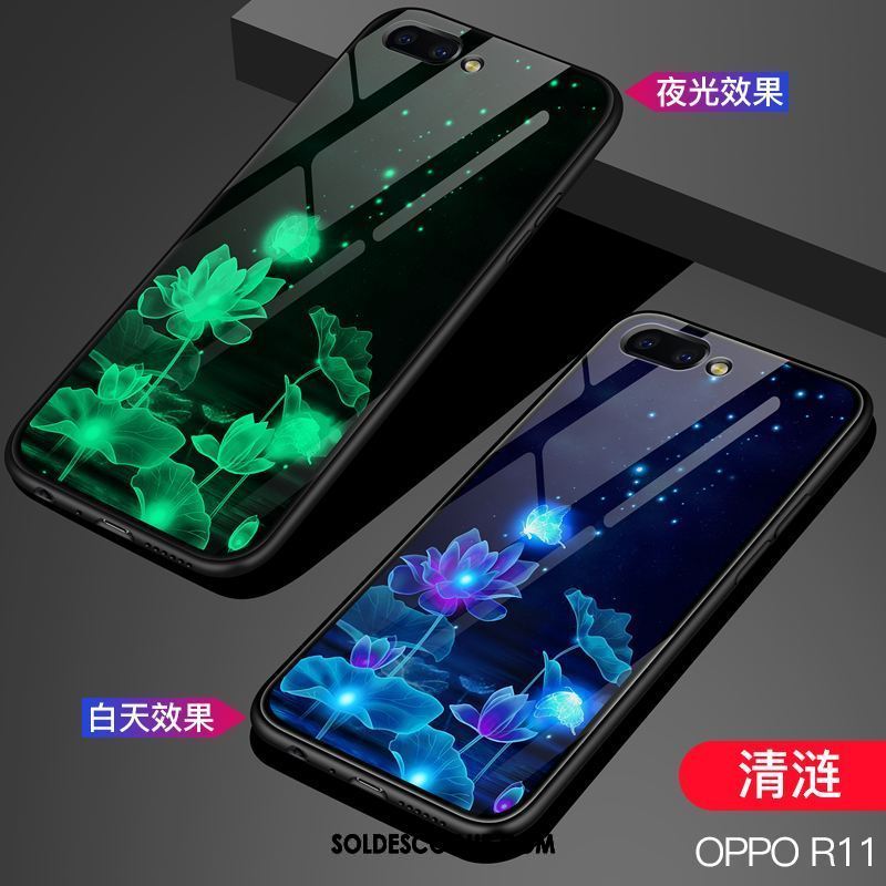 Coque Oppo R11s Verre Étoile Étui Téléphone Portable Tendance Pas Cher