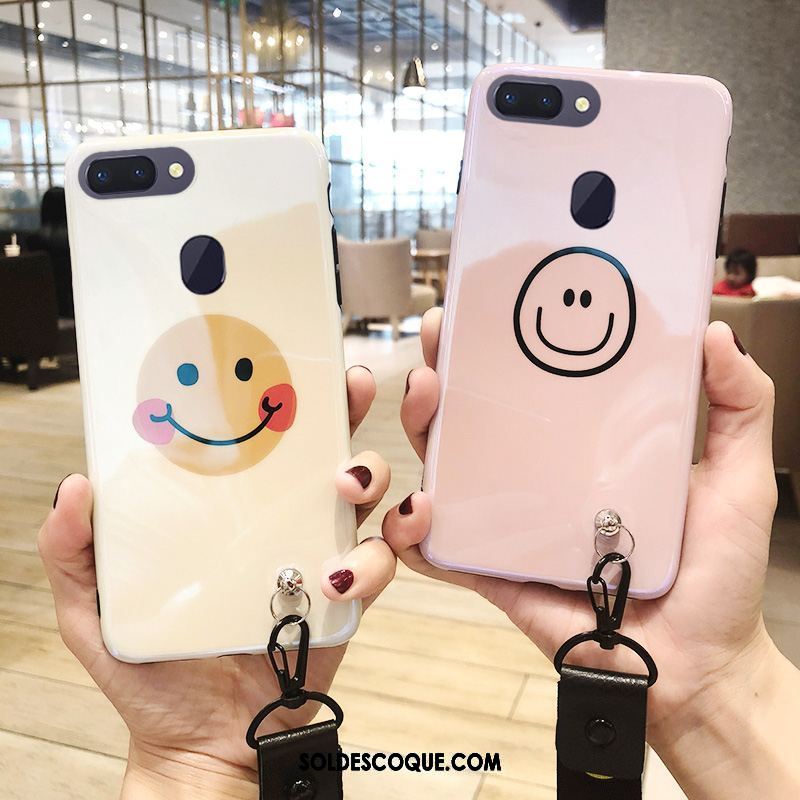 Coque Oppo R15 Nouveau Créatif Simple Souriant Personnalité Pas Cher