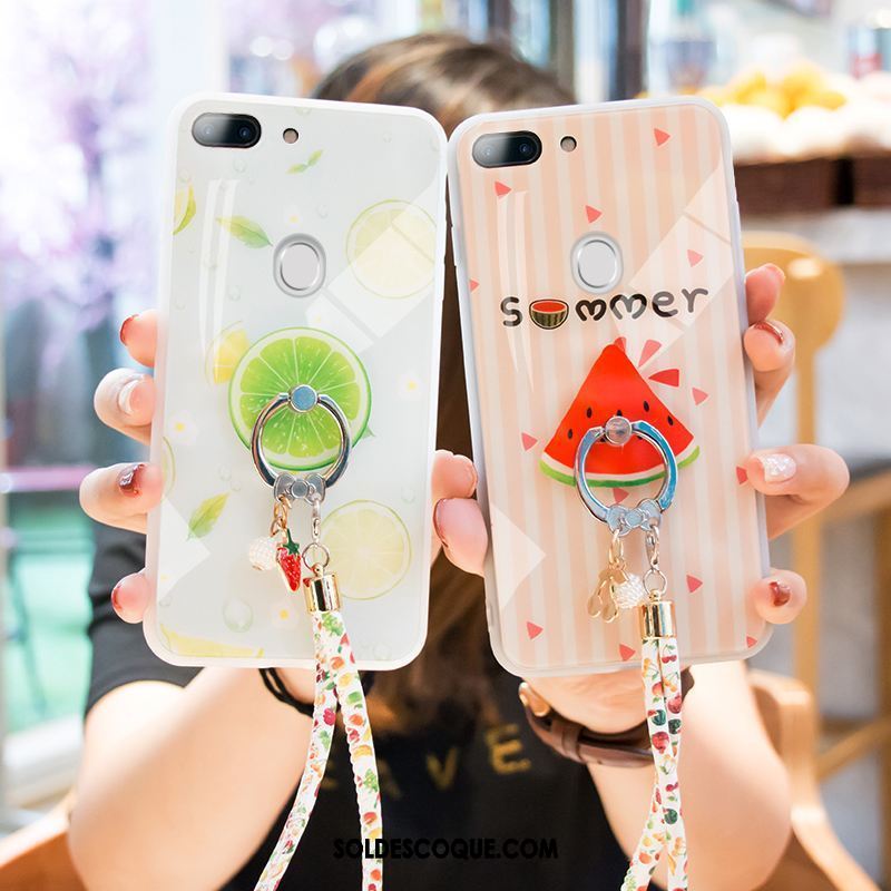 Coque Oppo R15 Petit Dessin Animé Vert Protection Marque De Tendance Pas Cher