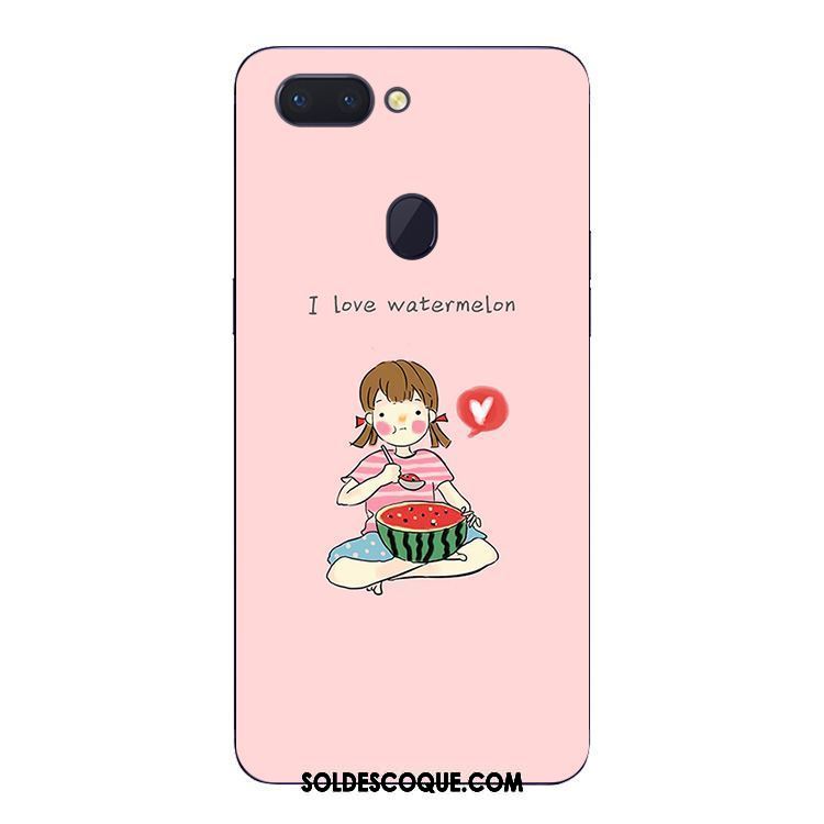 Coque Oppo R15 Pro Étui Rose Protection Silicone Pastèque Soldes