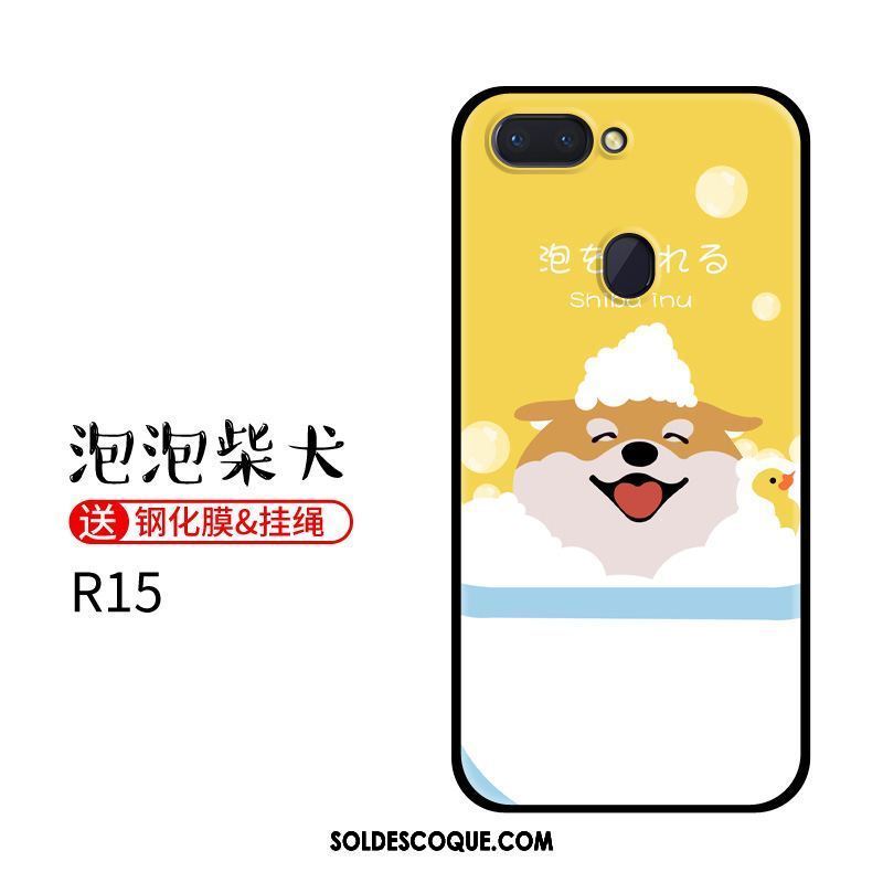 Coque Oppo R15 Téléphone Portable Charmant Chiens Fluide Doux Tendance Soldes