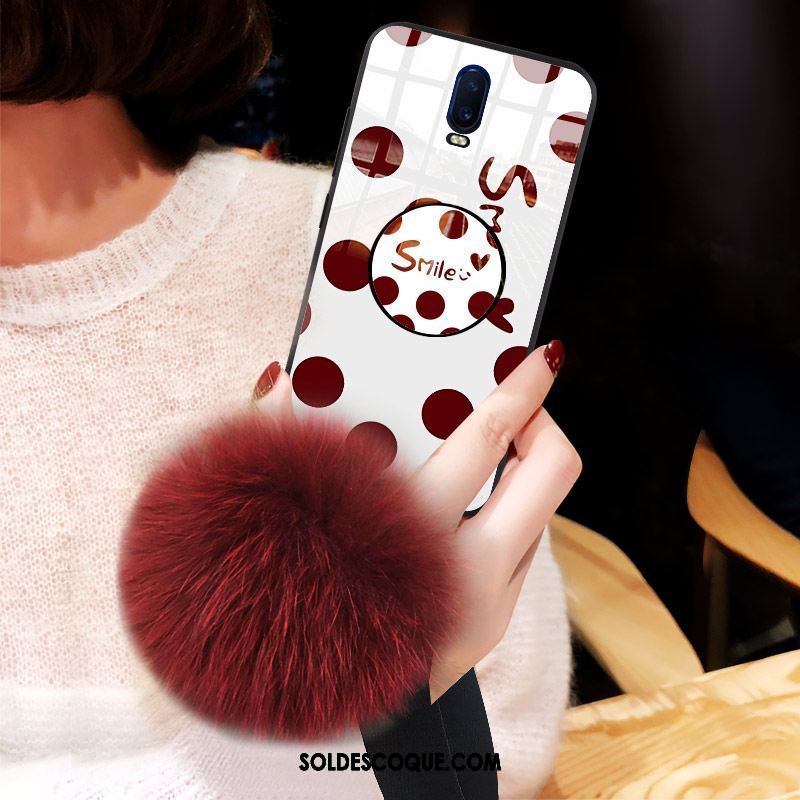 Coque Oppo R17 Peluche Net Rouge Étoile Téléphone Portable Étui Soldes